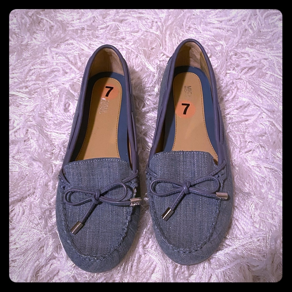 Brand New Michael Kors Denim Loafers Size 7